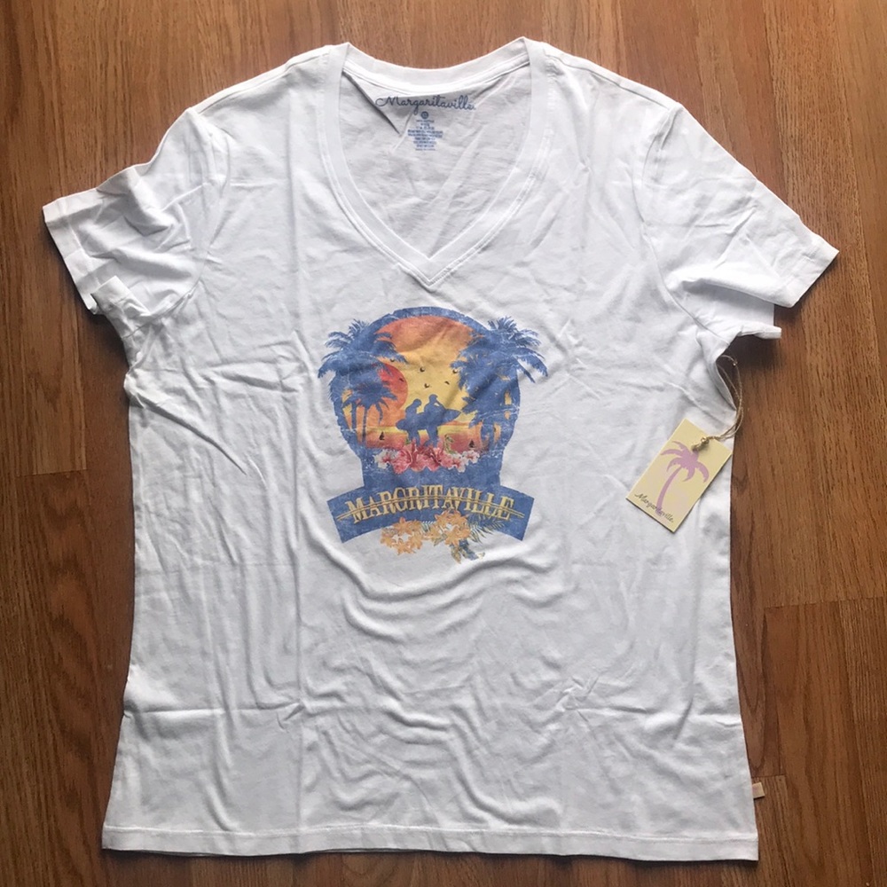 Margaritaville Women's T shirt Cotton White